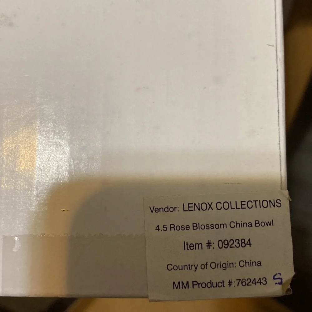 Lenox Rose Blossom China Bowl Gold Rim